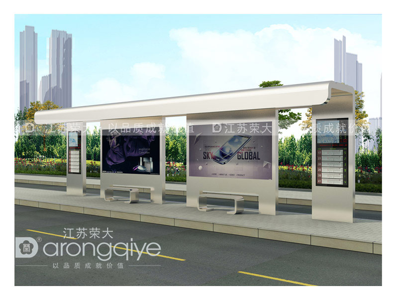 不銹鋼公交候車亭價(jià)格配圖一